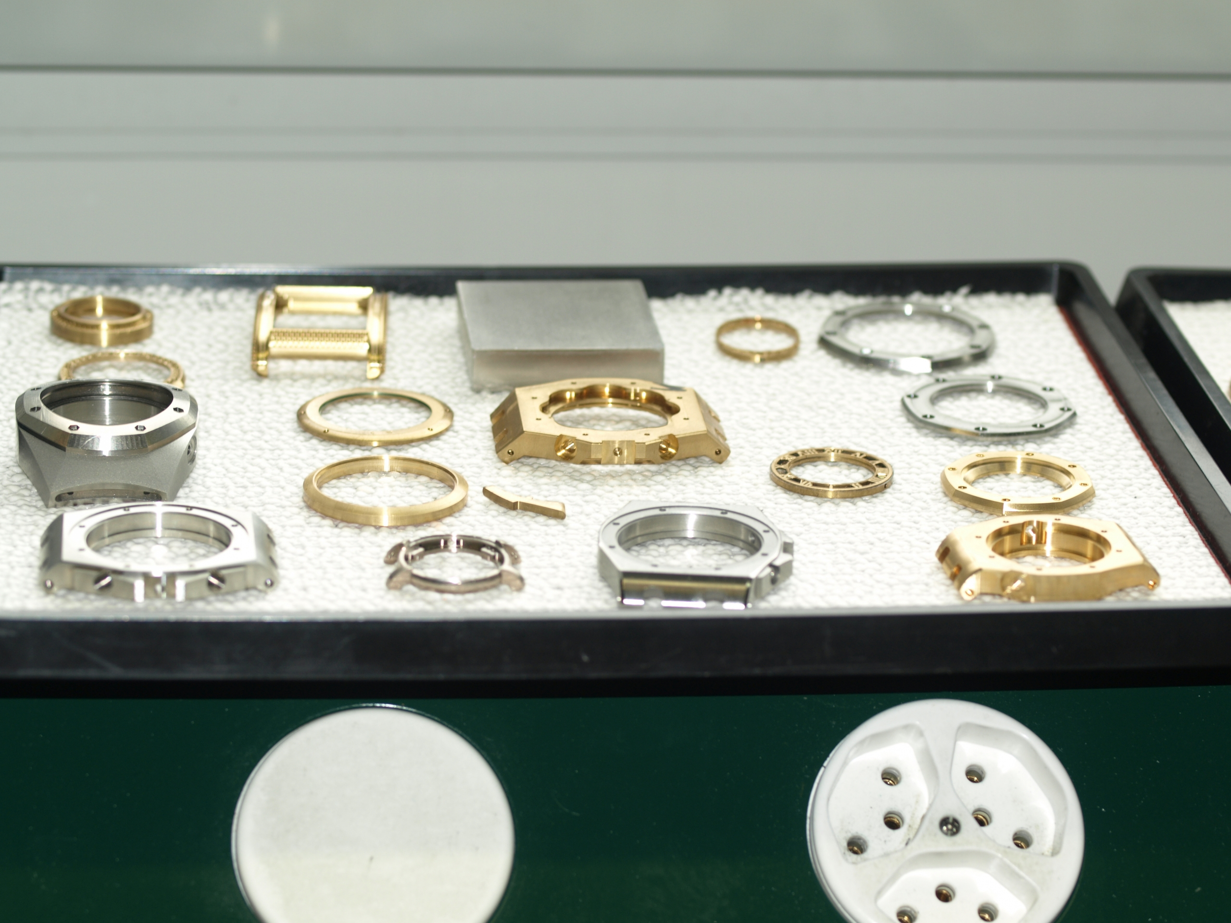 Royal Oak cases and bezels ready to go to quality control and finishing departments 2009