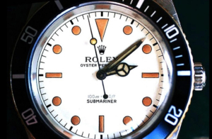 Rolex white dial submariner reference 6536