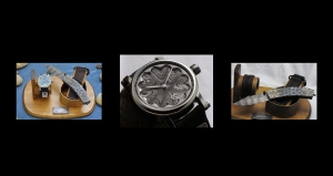 Gustafsson & Sjögren Damascus steel knife and watch set