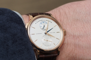 Lange Saxonia Dual Time wristshot