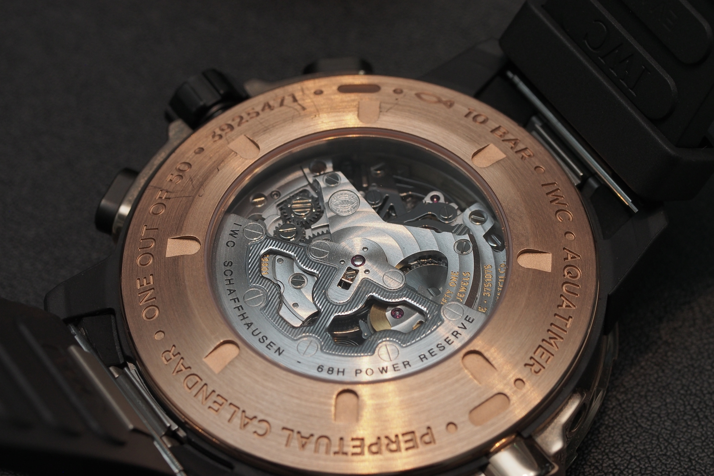 Aquatimer Perpetual Calendar Digital Date-Month caseback