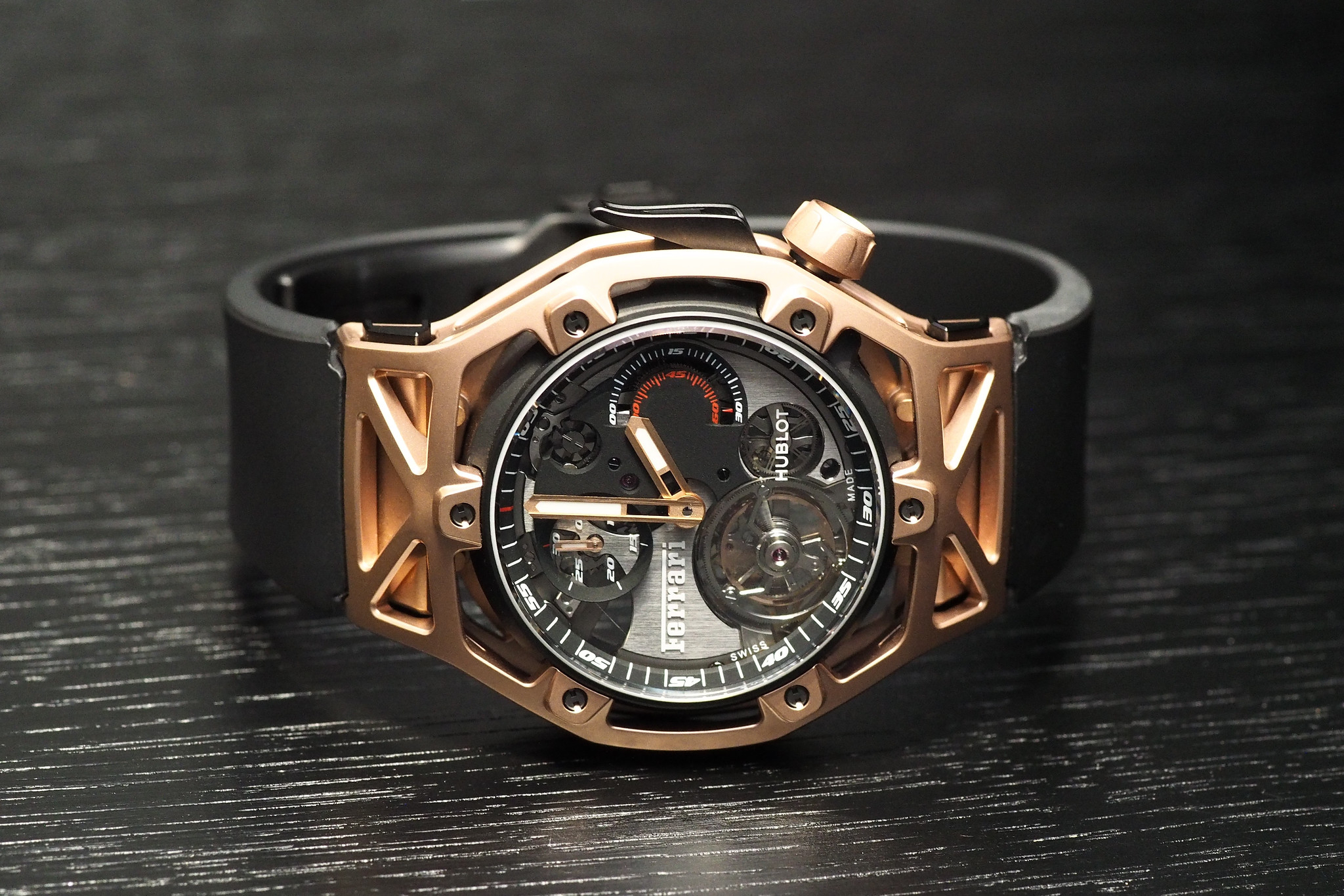 Techframe Ferrari Tourbillon Chronograph King Gold