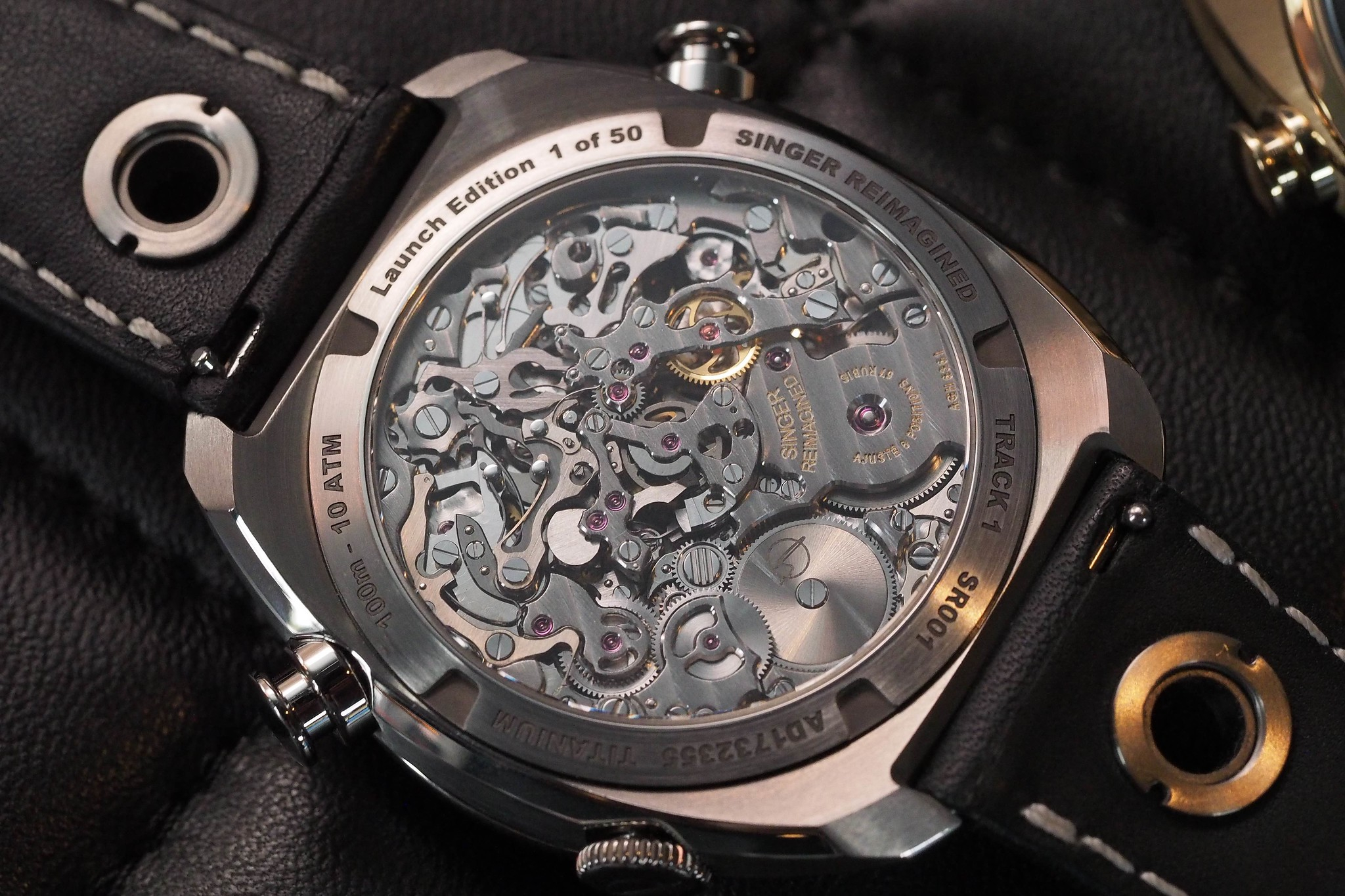 Singer Track 1 Launch and Geneva Editions caseback