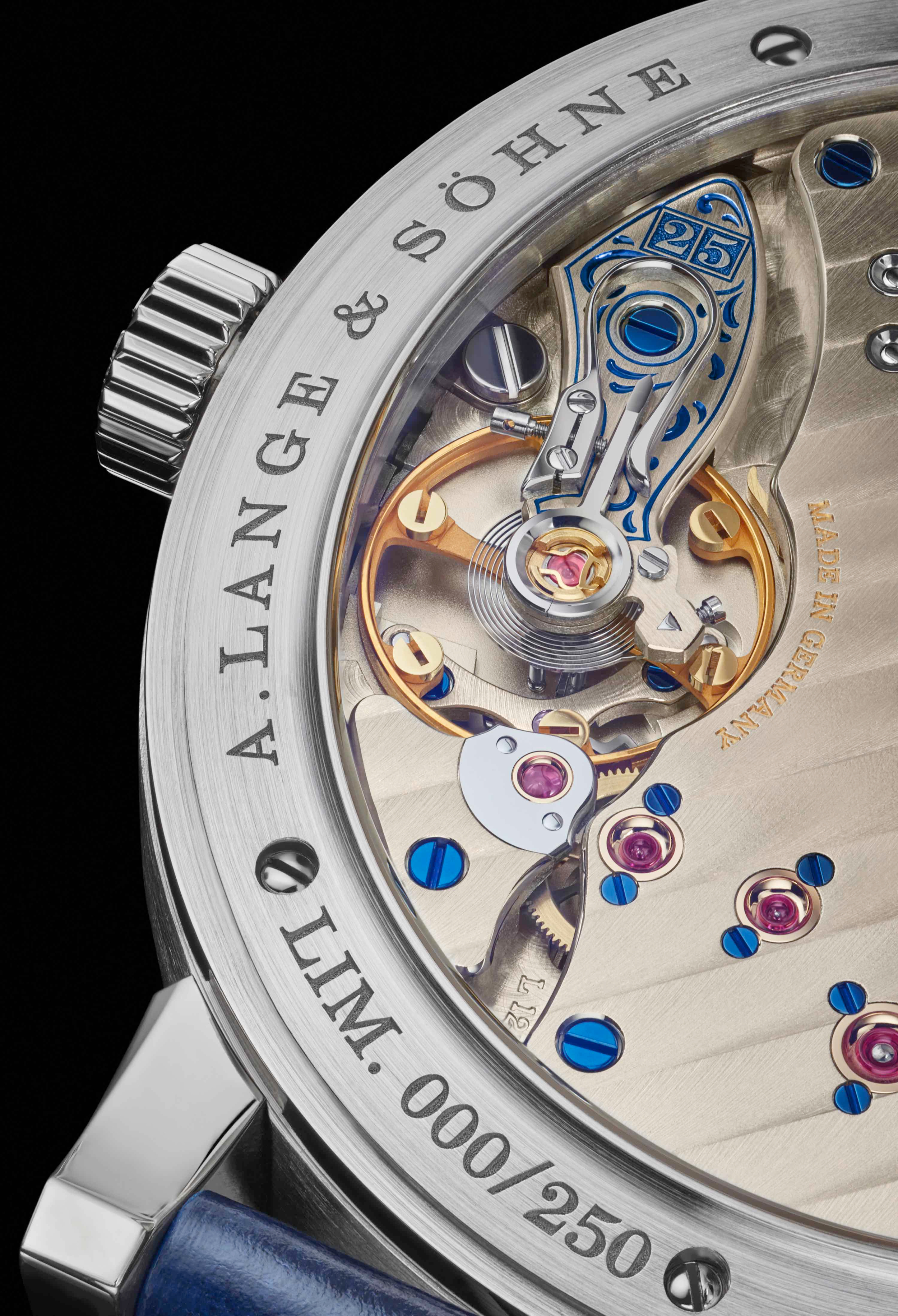 Lange 1 25th Anniversary oscillator close-up