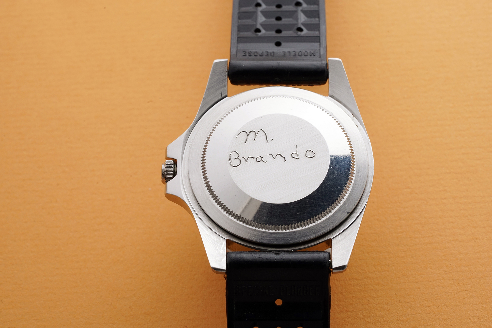 Marlon Brando Rolex 1675 GMT-Master caseback