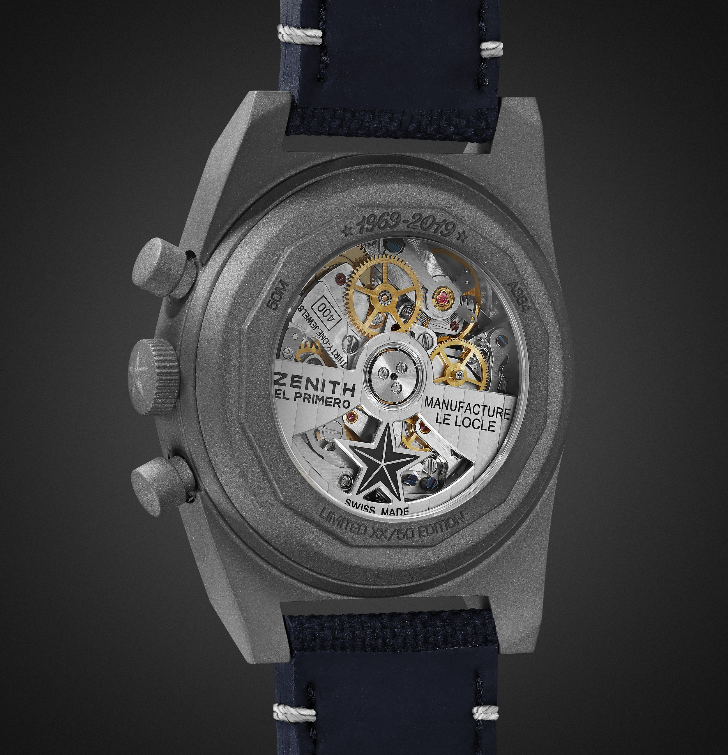 Zenith El Primero Revival A384 "Edge of Space" caseback