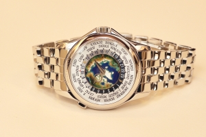 Patek Philippe 5131/1P World Time Enamel Cloisonne Dial in Platinum 2017