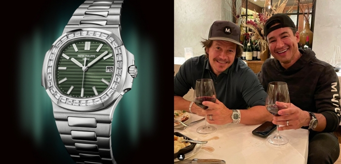 Mark Wahlberg Patek 5711-1300A and Mario Lopez Panerai