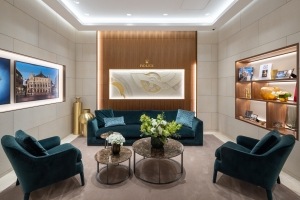 The 1916 Company Radcliffe Jewelers Rolex lounge