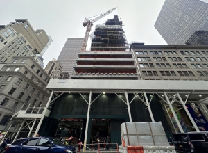2025 Rolex US HQ 665 Fifth Avenue construction status by Michael Yimby