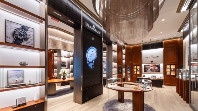 2025 Blancpain boutique on Billionaires Row