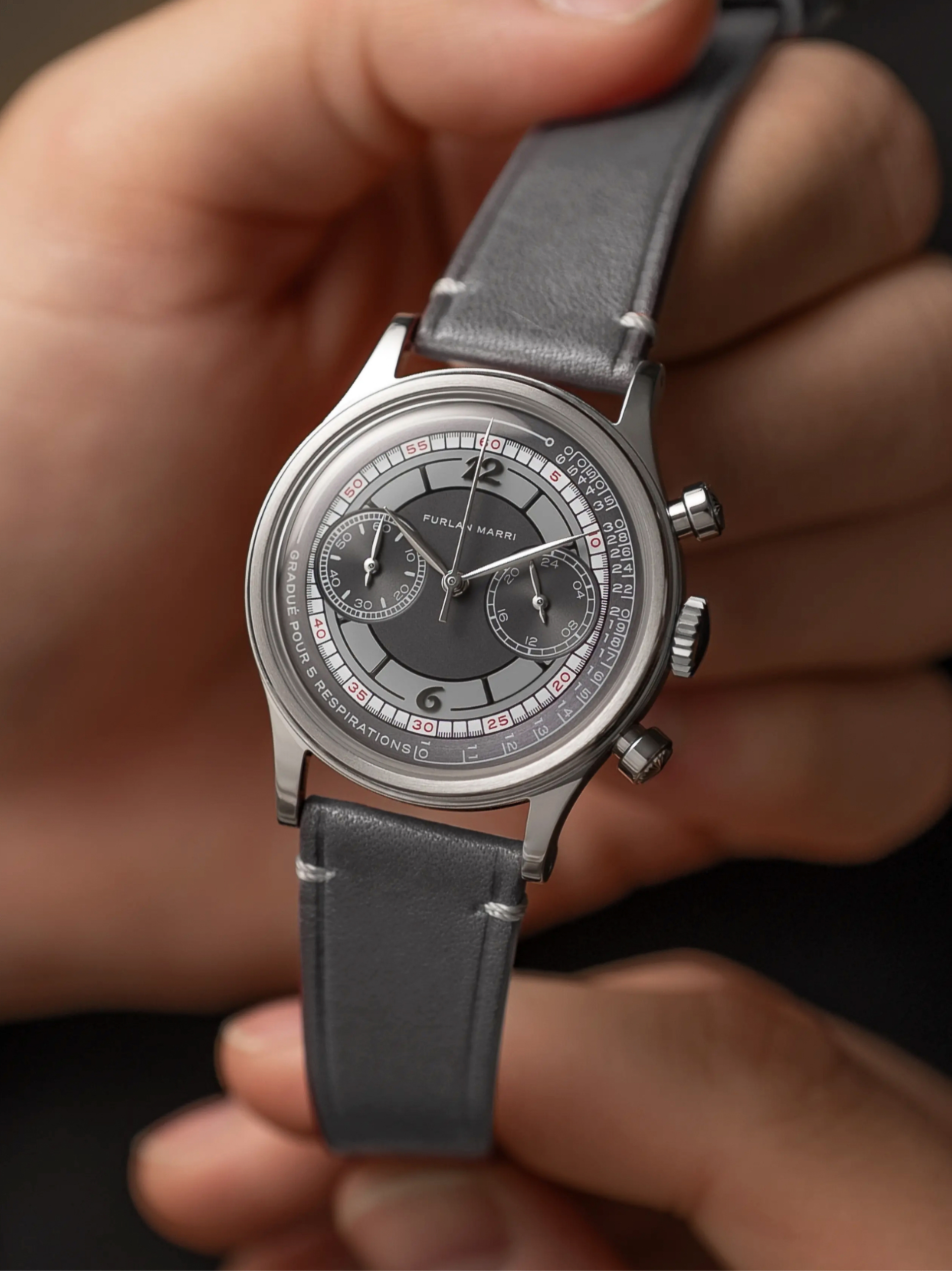 Furlan Marri Rosso Grigio equipped with Mecaquartz movement