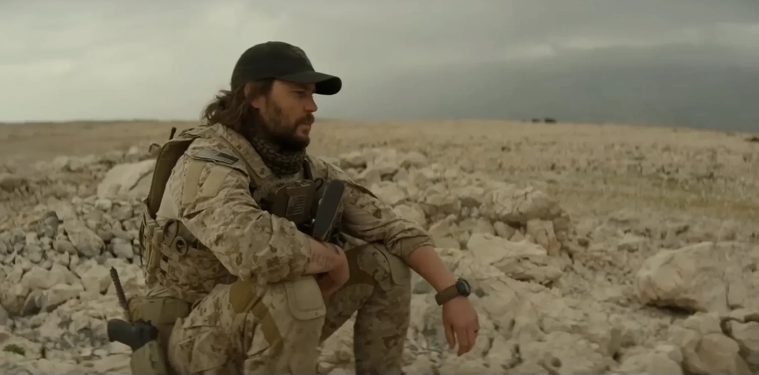 Taylor Kitsch The Terminal List Dark Wolf G-Shock DW 6900 on paracord strap