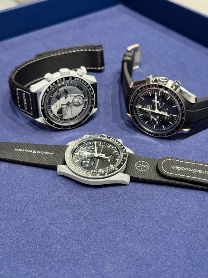 MoonSwatches and Speedmaster