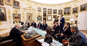 Trump meeting with Swiss companies such as Rolex and Richemont November 5 2025 in Oval Office