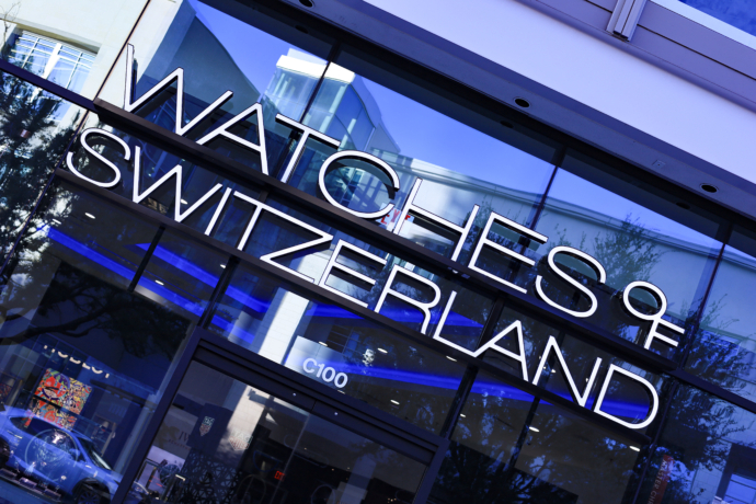 Watches of Switzerland signage Plano Texas